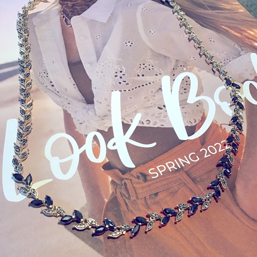 Sapphire/Dia Accent Necklace - Picture 1 of 5